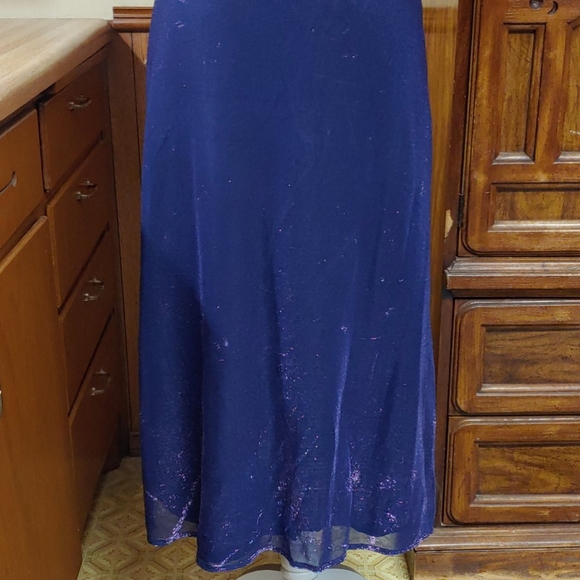 Jump Purple Shiny Layer Dress NWOT 9/10 - Picture 5 of 11